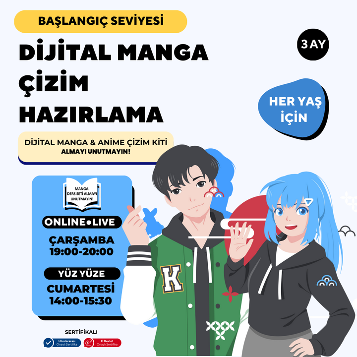 Dijital Manga Çizim Hazırlama Eğitimi
