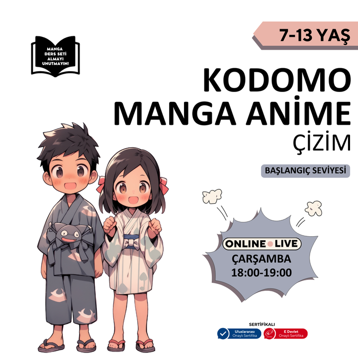 Kodomo Manga & Anime Çizimi  (7-13 Yaş)