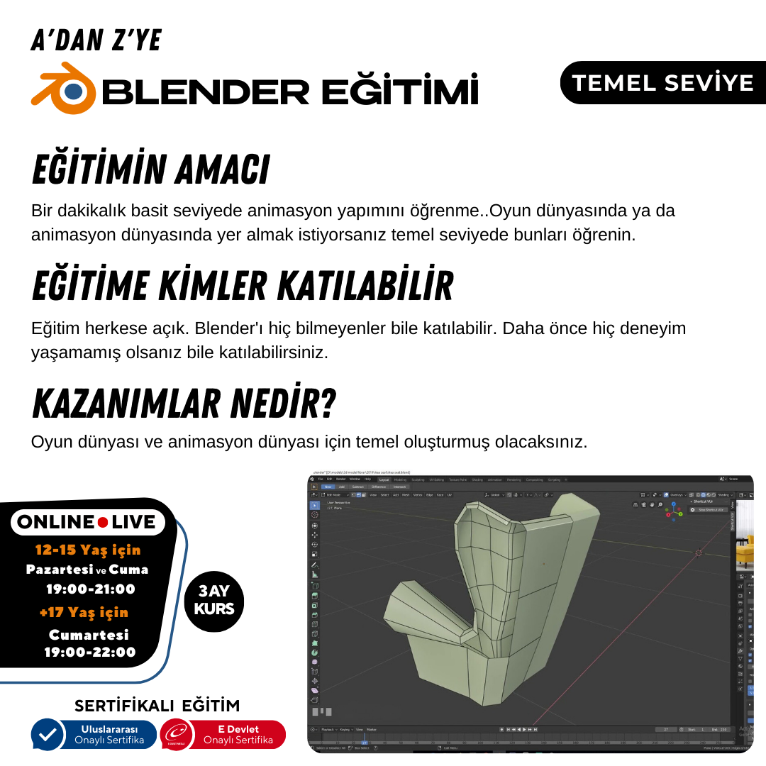 Blender ile Modelleme Eğitimi