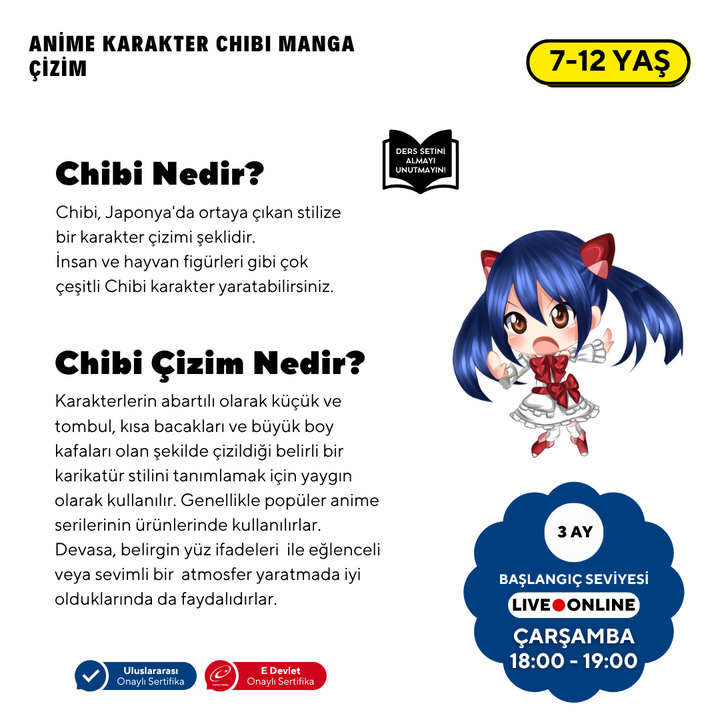 Chibi & Furry Çizim  (7-12 Yaş)