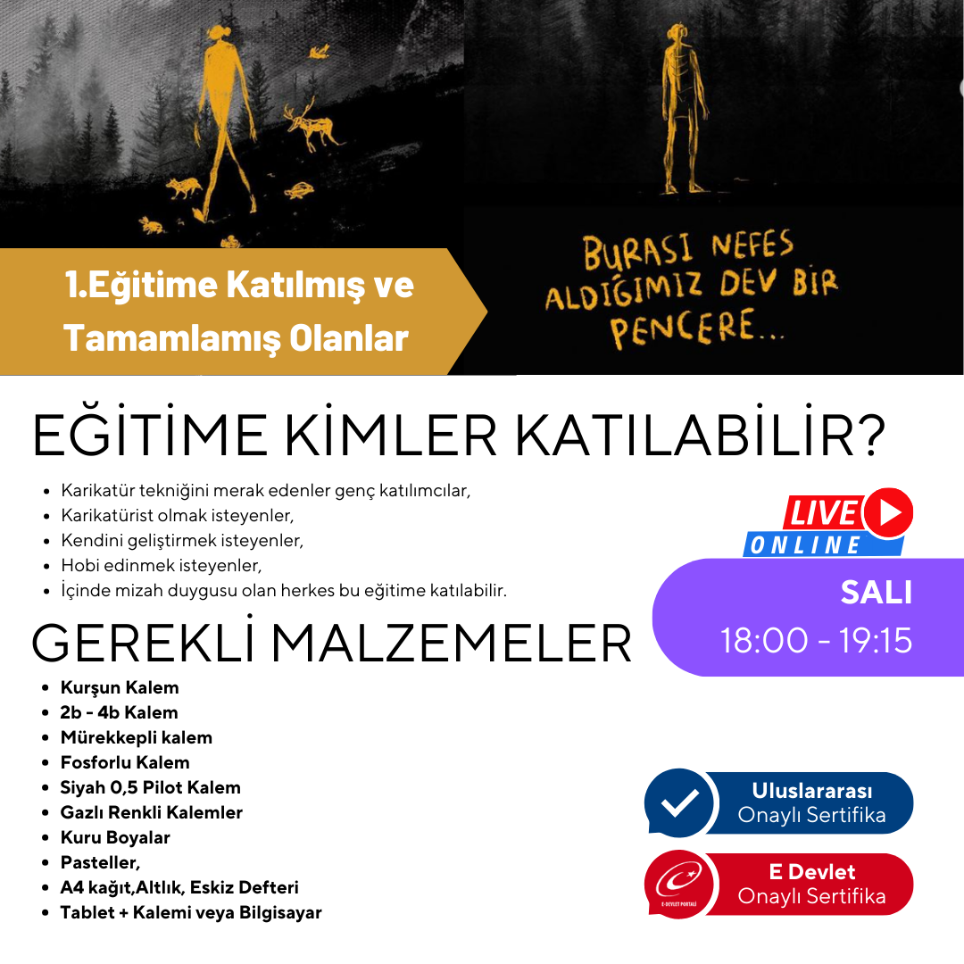 Karikatür Çizimi Orta Seviye (9-15 Yaş)