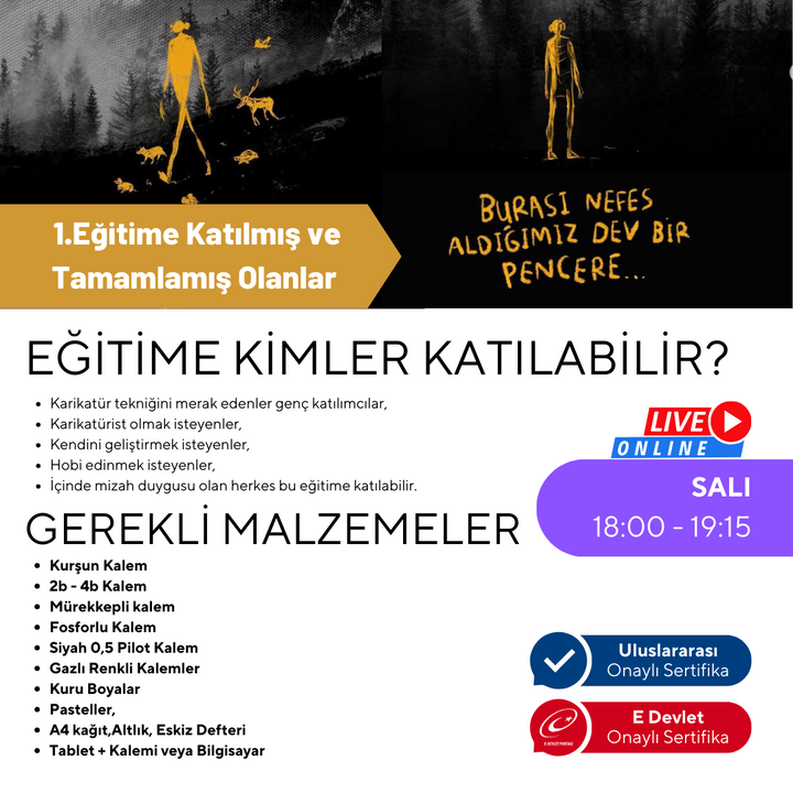 Karikatür Çizimi Orta Seviye (9-15 Yaş)