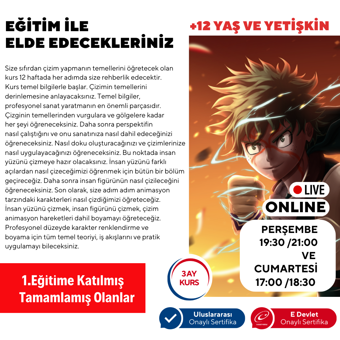 Karakter Tasarımı (Orta Seviye) (+12 Yaş)