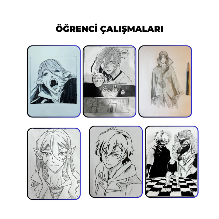 Manga Çizim Ve Anime Hazırlama -Yüz Yüze ( + 16 ve Yetişkin)
