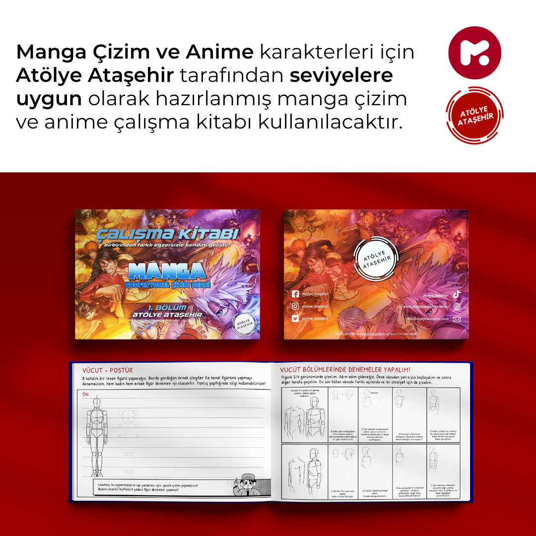 Mangaka Olmak için Japon Çizgi Roman (MANGA) Storyboard (Orta Seviye)
