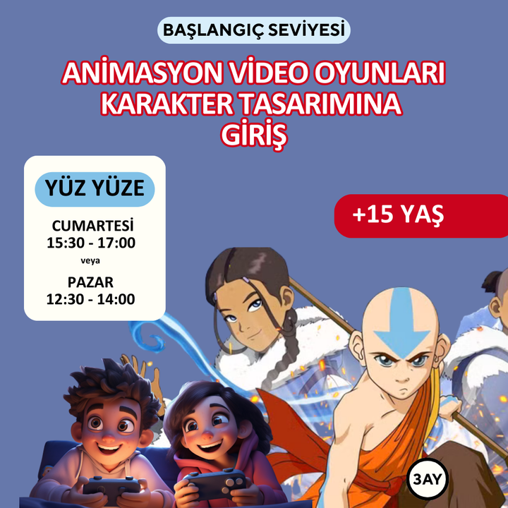 Animasyon Karakter Tasarımına Giriş (+15 yaş) -Yüz Yüze